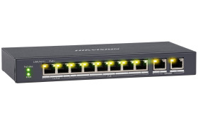 DS-3E1310HP-EI - switch PoE 8-port + 2 RJ45