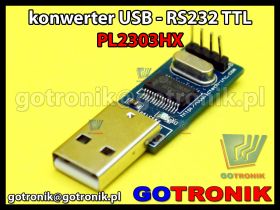 Konwerter USB - RS232 TTL układ PL2303HX