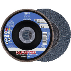 PFERD 67784125 Z SG Power flap Disc 125mm durable steel Cutting