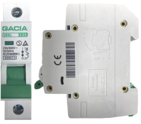Wyłącznik Nadprądowy Bezpiecznik Nadmiarowo Prądowy 6kA C 25A 1P Eska Gacia