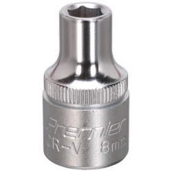 Sealey S1208 Walldrive Socket 8mm 1/2"sq Drive