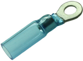 Insulated ring cable lug, 1.5-2.5 mm², AWG 16 to 14, 5 mm, M4, blue, 7932200502