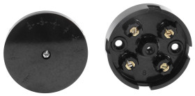 Puszka elektroinstalacyjna ścienna Czarny liczba otworów 4 RS PRO