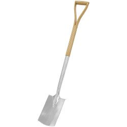Sealey GTWH017 Premier Border Spade with Ash Y Handle &amp; Stainless Steel Blade