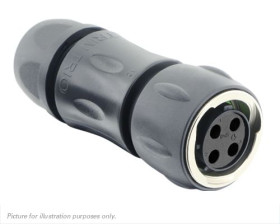 Złącze wielostykowe przemysłowe 4-pinowe Montaż na kablu Wtyczka Souriau Sunbank by Eaton