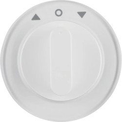 R.1/R.3 Płytka czołowa z pokrętłem do łącznika żaluzjowego obrotowego, biały 1080208900