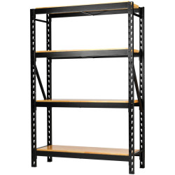 Draper 27976 BUNKER&#xAE; 18 Pcs Modular 4 Tier Racking-H/Wood Shelving 1500mm