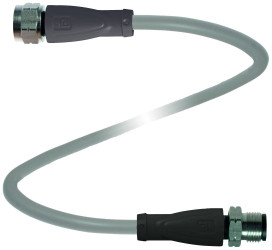Pepperl+Fuchs 207416 Złącze konfekcjonowane czujnika/aktuatora V1-GV4A-0,6M-PVC-V1-GV4A, piny: 4, 4, 0.6 m, 1 szt.