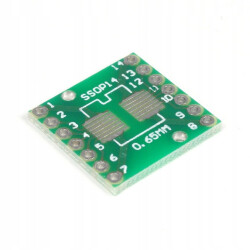 SOP14 to DIP14 PCB Adapter