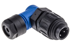 Złącze wielostykowe przemysłowe 3 + PE-pinowe Montaż na kablu Wtyczka Amphenol Industrial