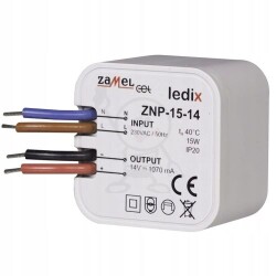 Zasilacz imp. 14V DC 1070mA 15W ZAMEL 1030 ledix