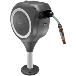 GARDENA 18617-20 Hose Reel 20m Grey-White Automatic Retract UV-Proof