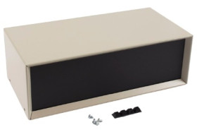 Obudowa Aluminium, stal wysokość zew: 102 mm szerokość zew: 152 mm długość zew: 305 mm 305 x 152 x 102mm