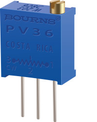 Potencjometr dostrojczy SMD 0.5W 25 -zwoje Regulacja górna