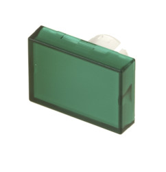 Klosze lampek do przełączników modułowych Zielona soczewka prostokątna EAO
