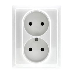 VENA Gniazdo podwójne kompletne 2x2P 16A 250V 510235