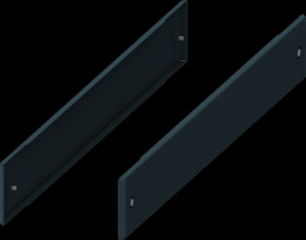 Base cover, lateral, sheet steel, (W x H x D) 12 x 100 x 800 mm, blue green, 8PQ1010-8BA01