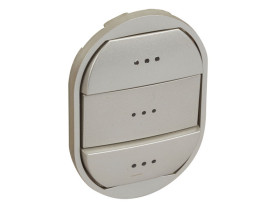 CELIANE Klawisz potrójny podświetlany tytanowy 068325 LEGRAND