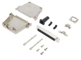 DTZF-LJSRG-37FSSL D-Sub żeńskie proste lutowanie na przewód gold flash PIN 37