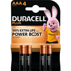LR3 / AAA Duracell Plus Bx4 Power Boost