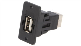 Adapter Usb A - Usb B 2.0 Gniazdo Slim Złocony Cp30609nx