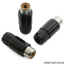 60F1101-BLACK Coaxial Cinch Socket PLUG HOSIDEN