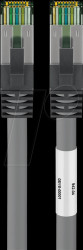 55140 Patch cable Cat. 8.1 S/FTP, 7,5m, grey