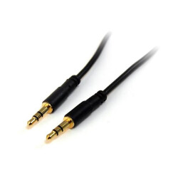 StarTech.com MU15MMS 15 ft Slim 3.5mm Stereo Audio Cable - M/M