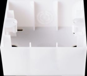 Adapter natynkowy KARRE pojedynczy biały