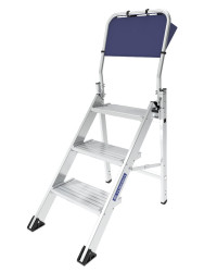 Drabina schodkowa l. stopni: 3 Aluminium wysokość 0.71m TUBESCA do 150kg 7kg