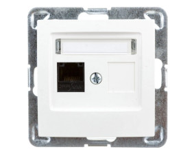 IMPRESJA Gniazdo komputerowe pojedyncze RJ45 kat.5e MMC ecru GPK-1Y/K/m/27