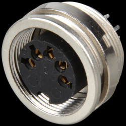 19531 Panel-mounted coupler, front mounting, PCB, IP40, 5-pin