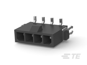 Listwa stykowa PCB 4-pinowe Micro MATE-N-LOK raster: 3 mm Pionowy 1-rzędowe TE Connectivity Płyta250 V W osłonie