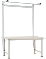 Manuflex AS1623.7035 Portal z wysięgnikiem w kolorze jasnoszarym RAL 7035, do PACKPOOL Special o szerokości 2000 mm