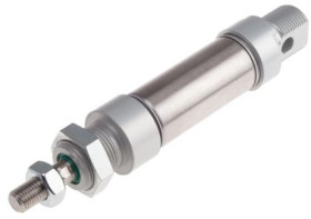 Siłownik dwustronnego działania ISO 6432 Ø 25mm, skok 25mm RS PRO