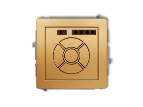 DECO Wyłącznik roletowy (sterowanie lokalne i pilotem) złoty 29DSR-2 KARLIK