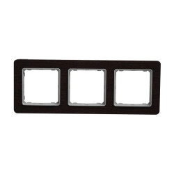 Ramka 3-krotna, wenge, efekt drewna, Sedna Elements SDD381803