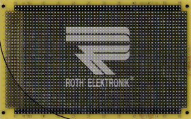 RE321-LF Prototyping board, FR4, spacing 2.54 mm, plated through