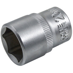 Faithfull FAISOC1220Q Hex Socket 1/2in Drive 20mm