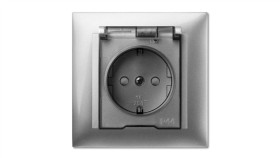 Sentia Gniazdo Bryzgoszczelne Z/U Schuko Ip44 Z Klapką Transparentną Z...