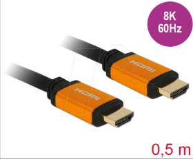 85726 Ultra High Speed HDMI Cable 48 Gbps 8K 60 Hz 0.5 m
