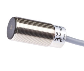 Czujnik indukcyjny M18x1 dł: 41mm zabudowany Sn: 5mm 10-30V DC PNP NO kabel PVC 2m IP67 IB180104