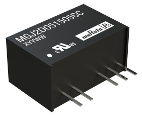 Przetwornica DC-DC, 2W, Uwe 13,5 → 16,5 V DC, Uwy -5V dc, Iwy 40mA, Murata Power Solutions