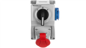 Zestaw Instalacyjny Z Gniazdem 4P 1X 2P+Z L-0-P 32A Ip54 C32-48.1 974013