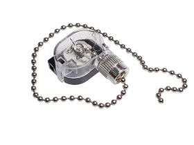 Przełącznik łańcuszkowy srebrny 3A 250VAC