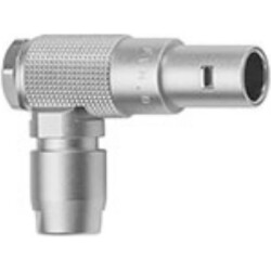 Plug, 3 pole, solder connection, push pull, angled, FLM.1S.303.CLAD42