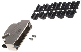 Osłona tylna D-Sub 50 -pinowe Cynk odlewany Kątowy Amphenol Communications Solutions D