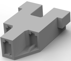 Connector, 3 pole, gray, 171370-5