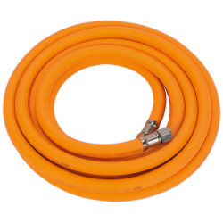 Sealey AHHC5 Air Hose 5m x &#xD8;8mm Hybrid High Visibility with 1/4&quot;BSP Unions