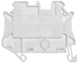 Złączka szynowa 2-przewodowa 4mm2 biała Ex UT 4-MTD WH 3047701 /50szt./